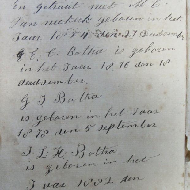 BOTHA Cornelis Jacobus 1827