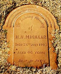 graf van H N Minnaar in Potchefstroom