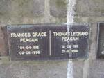 PEAGAM Thomas Leonard 1911-1996 & Frances Grace 1912-1996