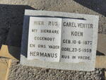 KOEN Hermanus Carel Venter 1877-1959