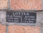 LOTTER D.N. du Plessis 1923-2000 & Winifred 1923-2004