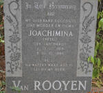 ROOYEN Joachimina, van nee TRICHARDT 1918-1984
