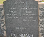 ROTHMANN Hendrik Francis 1884-1961 & Sarah Susanna GELDENHUYS 1889-1969