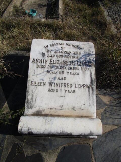 LEPPAN Annie Elizabeth -1939 :: LEPPAN Eileen Winifred