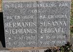 ? Hermanus Stephanus 1921-1991 & Susanna Ebigael 1919-1978
