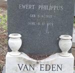 EDEN Ewert Philippus, van 1933-1979