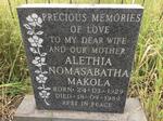 MAKOLA Alethia Nomasabatha 1929-1989