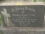 COX Maria Mary nee MALE -1959