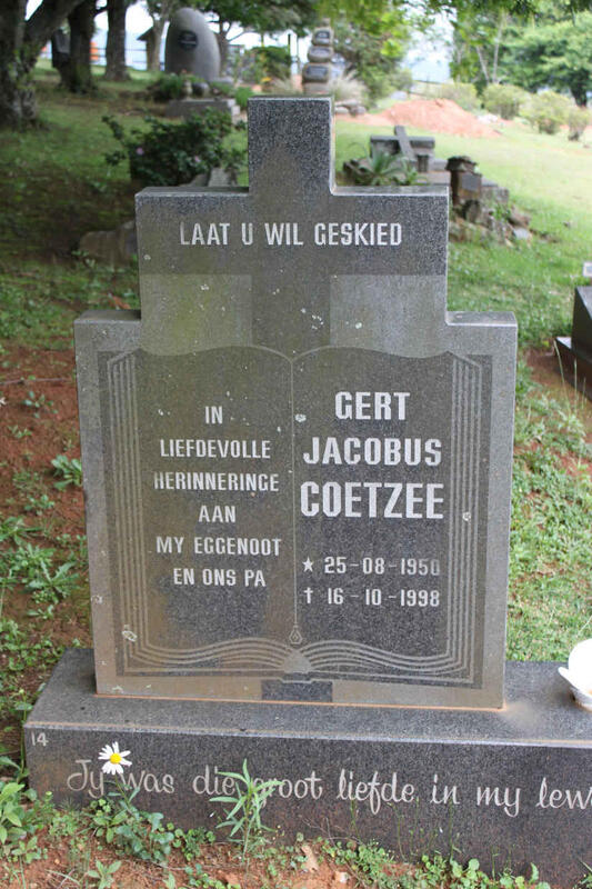 COETZEE Gert Jacobus 1950-1998