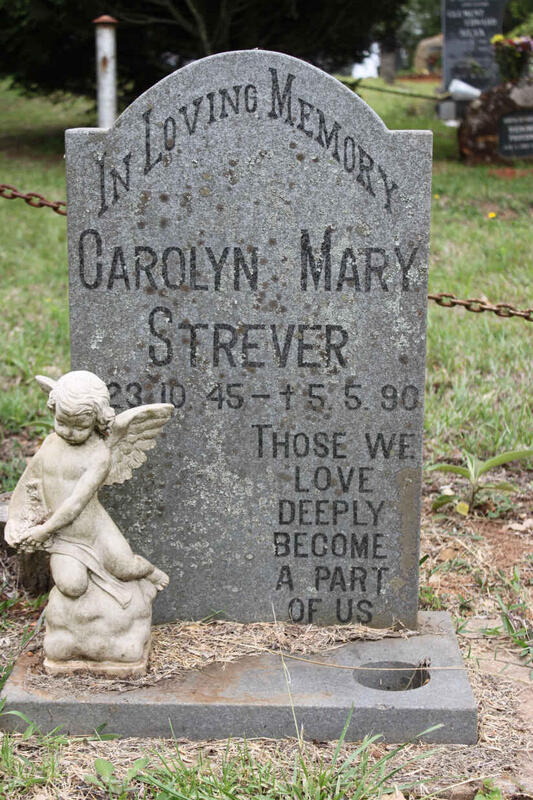 STREVER Carolyn Mary 1945-1990
