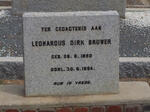 BRUWER Leonardus Dirk 1890-1954