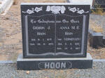 HOON Gideon J. 1875-1970 & Anna M.E. VERMEULEN 1885-1957