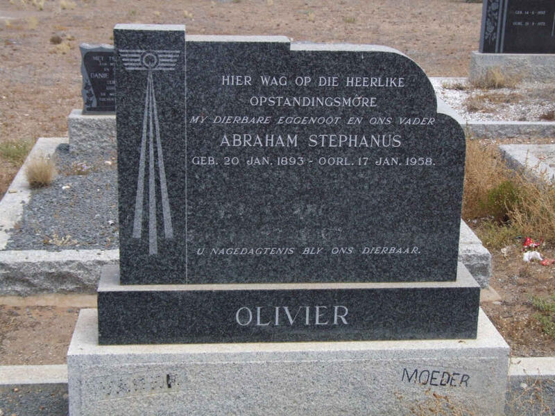 OLIVIER Abraham Stephanus 1893-1958