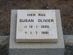 OLIVIER Susan 1920-1981