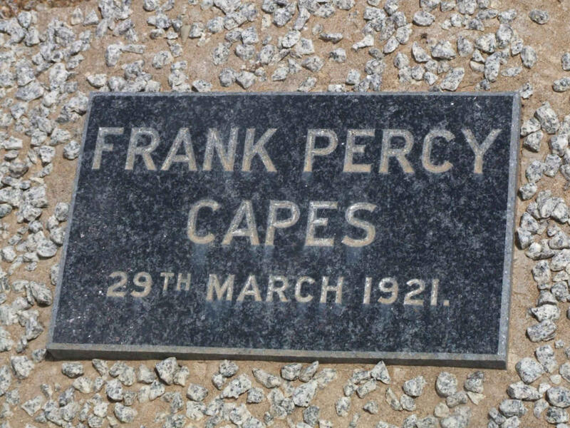 CAPES Frank Percy -1921