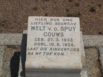 GOUWS Melt v.d.Spuy 1933-1934