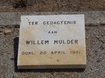 MULDER Willem -1951