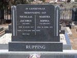 RUPPING Nicolaas Jacobus & Martha Sophia KRUGEL 1925-