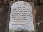 JOURDAIN Jennie Walker Scott nee MATTHEW -1917