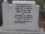 MARITZ Frans S.J. 1865-1953 & Catherina H. DE KLERK 1869-1950