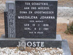 JOOSTE Magdalena Johanna nee MARAIS 1898-1981