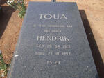 TOUA Hendrik 1923-1997