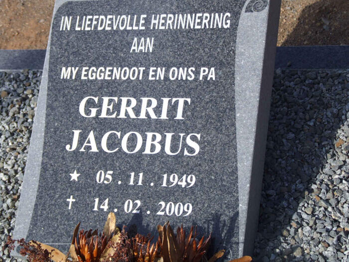 ? Gerrit Jacobus 1949-2009