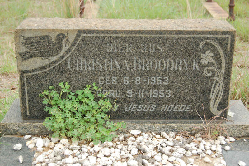 BROODRYK Christina 1953-1953