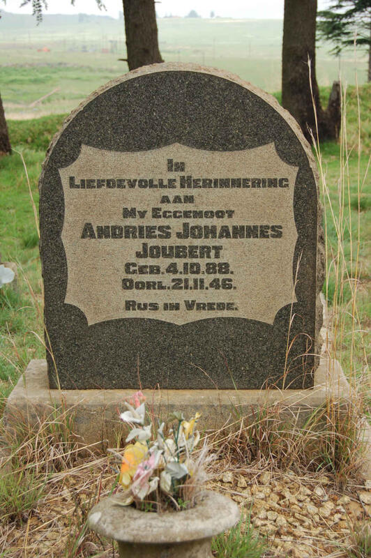JOUBERT Andries Johannes 1888-1946