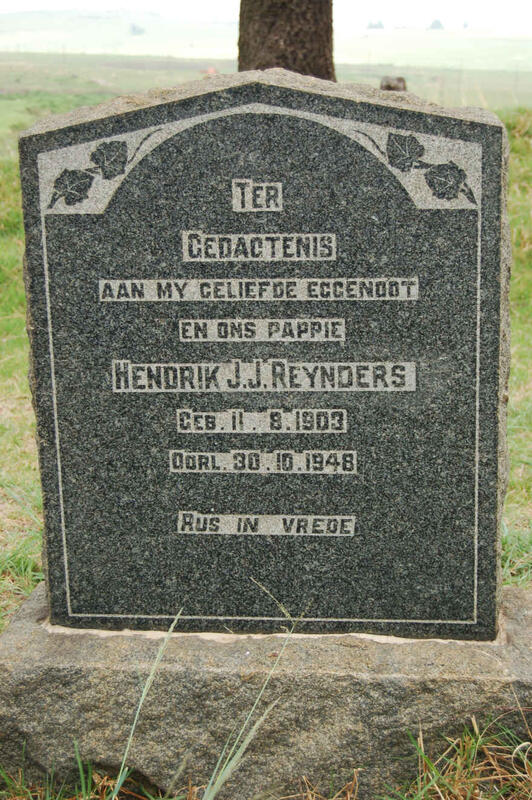 REYNDERS Hendrik J.J. 1903-1948