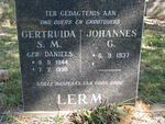 LERM Johannes G. 1937-  & Gertruida S.M. DANIELS 1944-1990