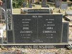 RENSBURG Dirk Jacobus, Janse van 1904-1977 & Anna Cornelia 1910-1987