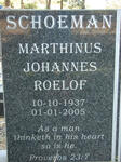 SCHOEMAN Marthinus Johannes Roelof 1937-2005