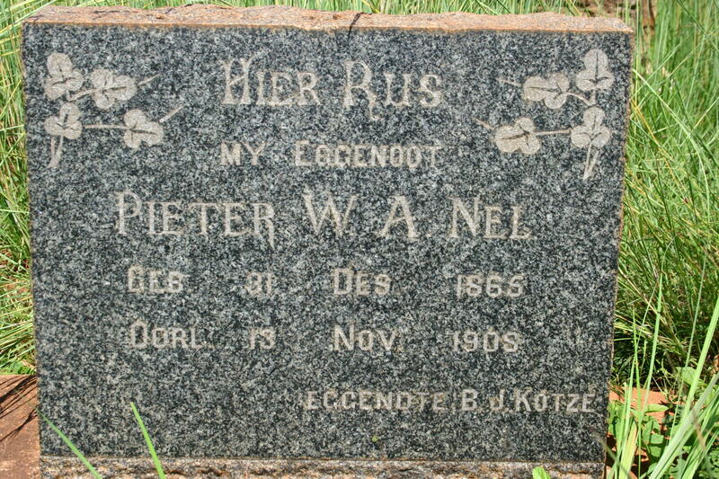 NEL Pieter W.A. 1865-1908