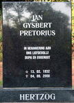 HERTZOG Jan Gysbert Pretorius 1932-2008