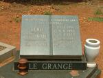 GRANGE Elbie, le 1951-1982 :: LE GRANGE Theunsie 1973-1972 :: LE GRANGE Elmarie 1975-1982