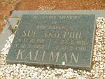 KALLMAN Phil 1885-1981 & Sue 1911-1980