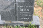 CRONJE Surieta 1941-1994