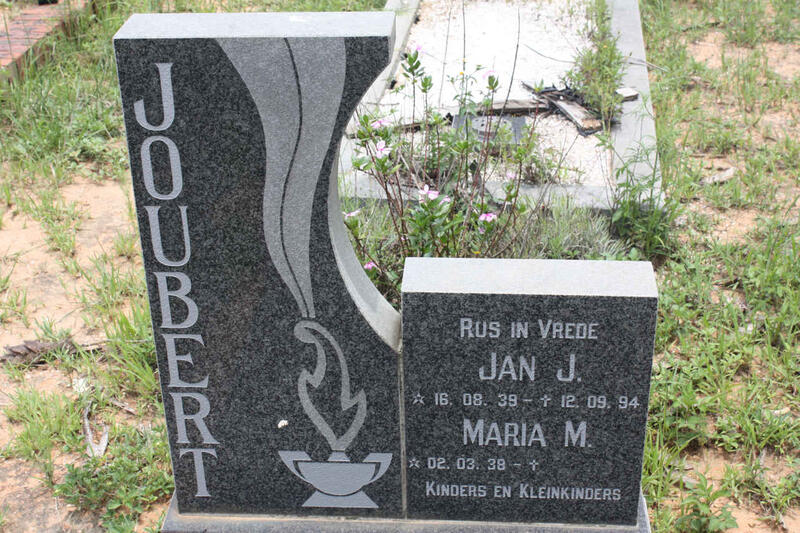 JOUBERT Jan J. 1939-1994 & Maria M. 1938-