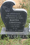 KLOPPER Martha Christina 1895-1986