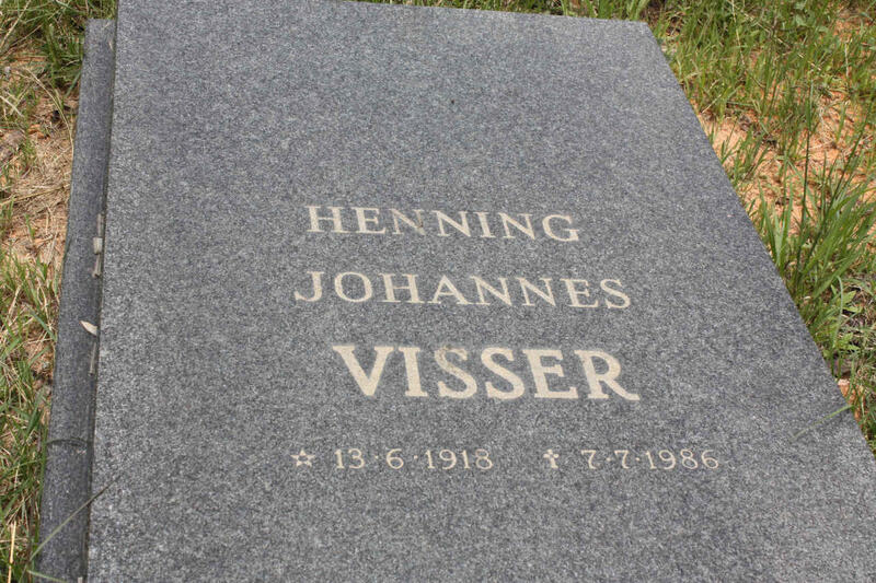 VISSER Henning Johannes 1918-1986
