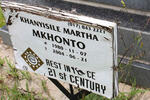 MKHONTO Khanyisile Martha 1980-2004