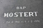 MOSTERT Bap 1912-1991