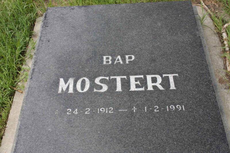 MOSTERT Bap 1912-1991