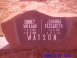 WATSON Sidney William 1912-1994 & Johanna Elizabeth 1915-2001