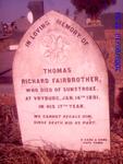 FAIRBROTHER Thomas Richard -1891