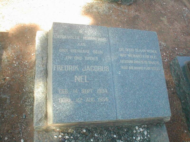 NEL Fredrik Jacobus 1934-1954