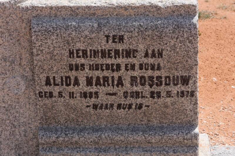 ROSSOUW Alida Maria 1895-1976