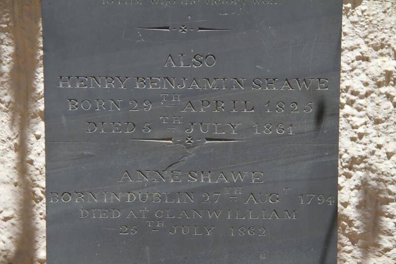 SHAWE Anne 1794-1862 :: SHAWE Henry Benjamin 1825-1861