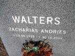 WALTERS Zacharias Andries 1929-2004